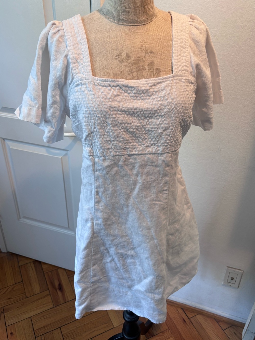 Madewell white linen dress size 6